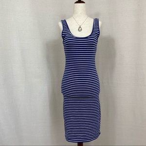 Forever 21 Blue and White Stripes Tank Dress Size Small